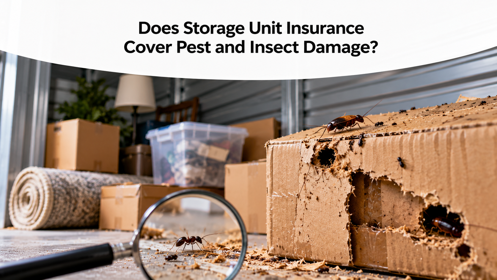 Does Storage Unit Insurance Cover Pest and Insect Damage?